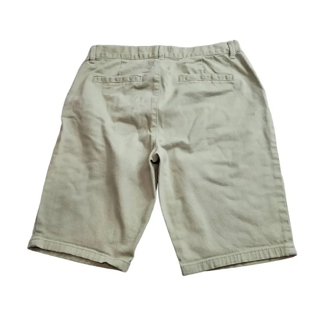 Children's Place khaki uniform bermuda shorts 12